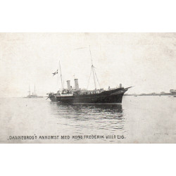 DANNEBROG´s ankomst med Kong Frederik VIII's lig, ubrugt