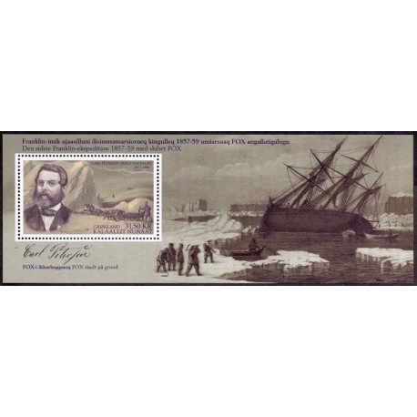 2013. 31,50 Kr. Ekspeditioner XI, i miniark. AFA nr 659 postfrisk stemplet