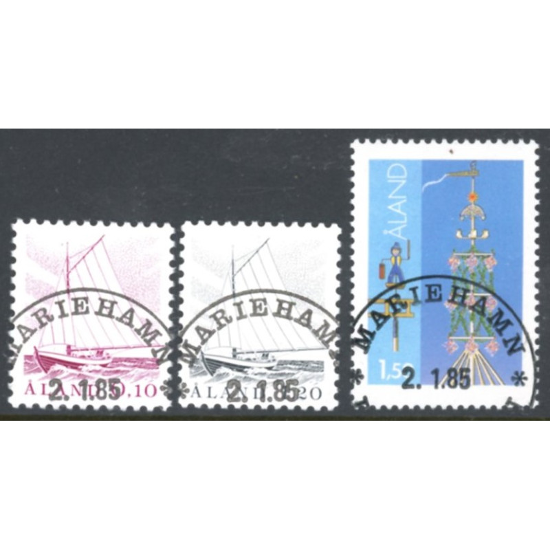 Åland. 1985. Brugsudgaver. AFA nr. 8-10 ** st.