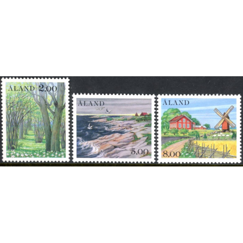 Åland. 1985. Landskaber. AFA nr. 11-13 **, st