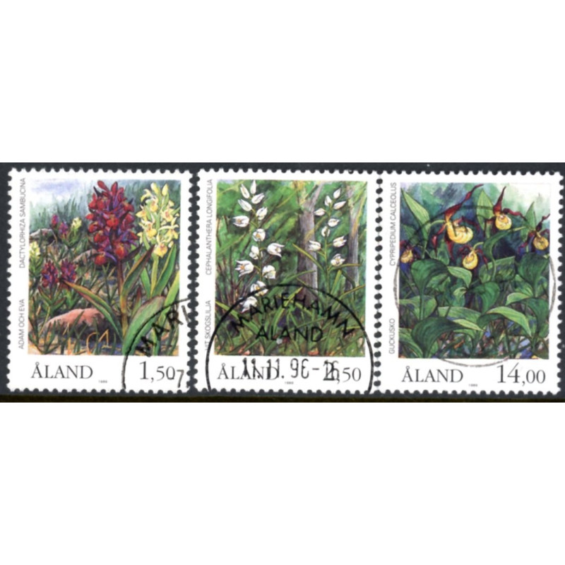 Åland. 1989. Orkideer. AFA nr. 33-35 **, st