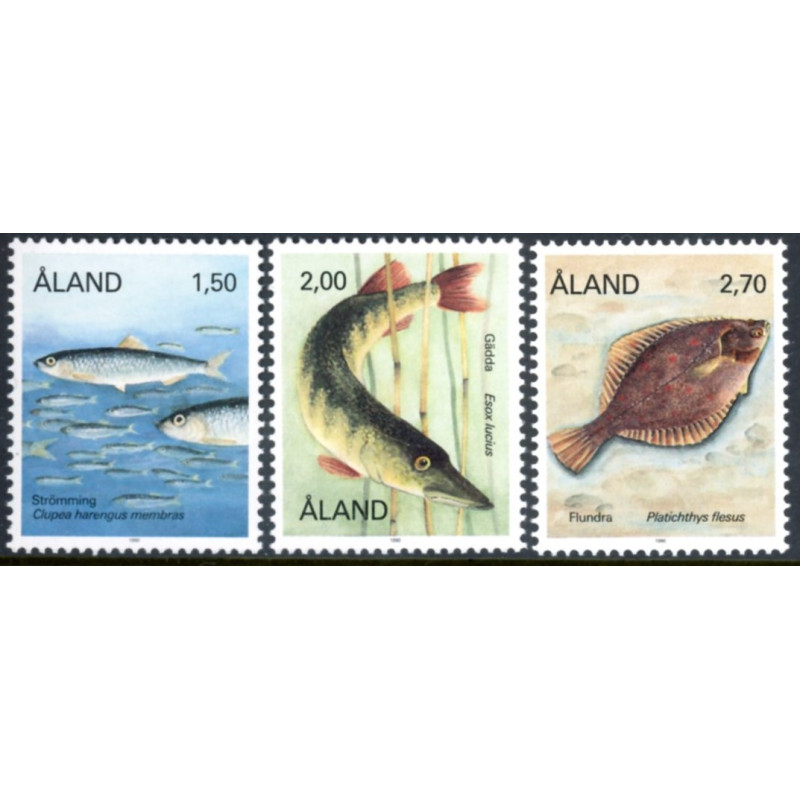 Åland. 1990. Fisk. AFA nr. 38-40 **, st