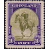 1945. Amerikaudgaven, 10 Øre, AFA nr. 11 stemplet