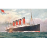 England. Cunard Line "Q. T. S. S. LUSITANIA", ubrugt