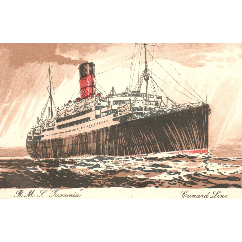 England. Cunard Line "AUSONIA", ubrugt