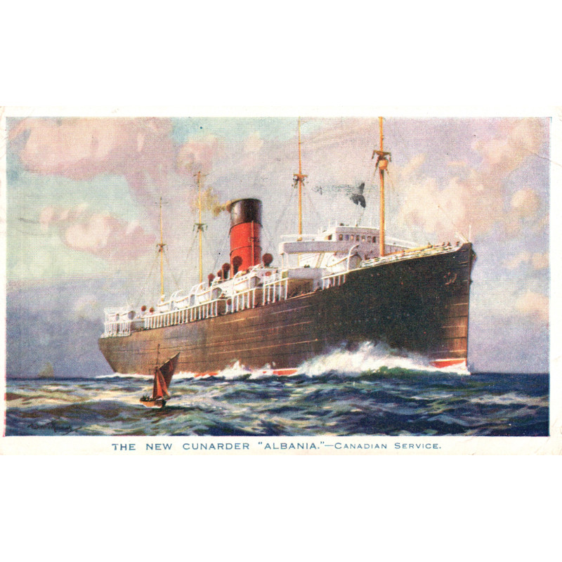 England. Cunard Line "ALBANIA", brugt