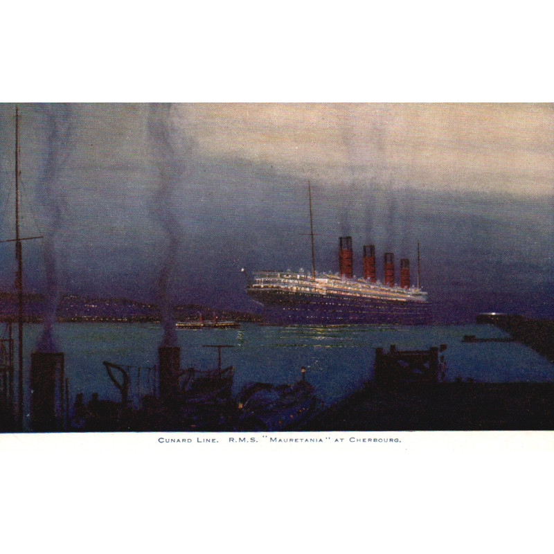 England. Cunard Line "R. M. S. MAURETANIA", ubrugt