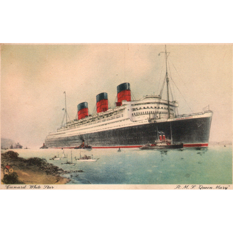 England. Cunard Line "R. M. S. QUEEN MARY", ubrugt
