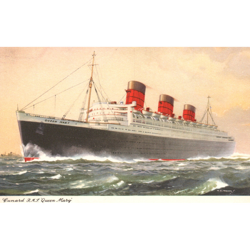 England. Cunard Line "R. M. S. QUEEN MARY", ubrugt