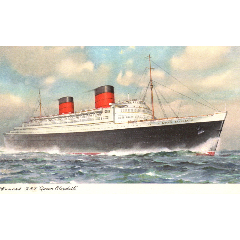 England. Cunard Line "R. M. S. QUEEN MARY", ubrugt