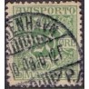 Avisporto. 1907. 20 Øre, grøn, AFA. nr. 5,  ubrugt, postfrisk, stemplet