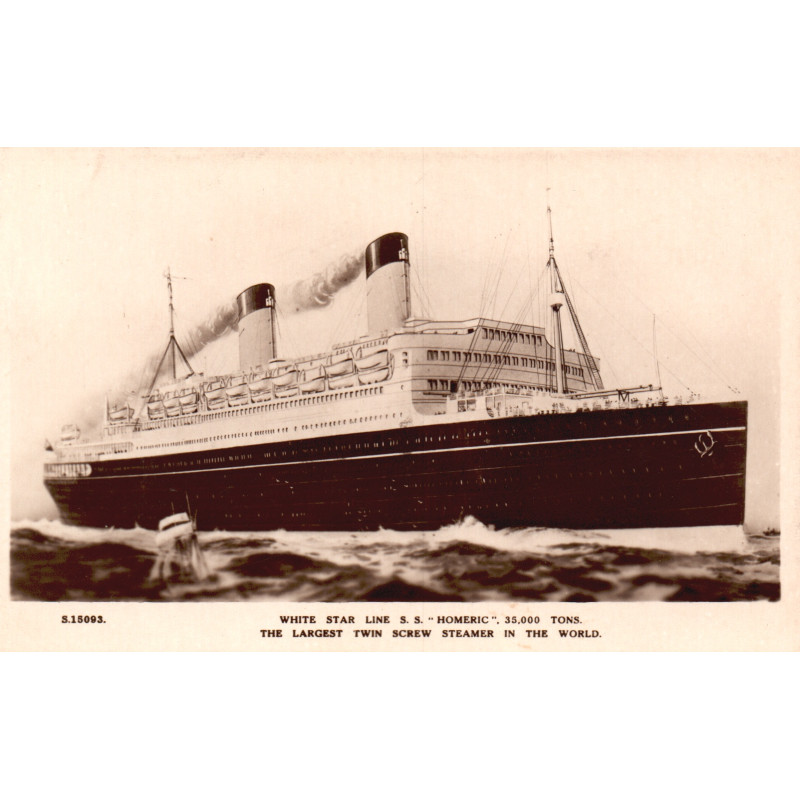 England. White Star line. "Homeric", ubrugt