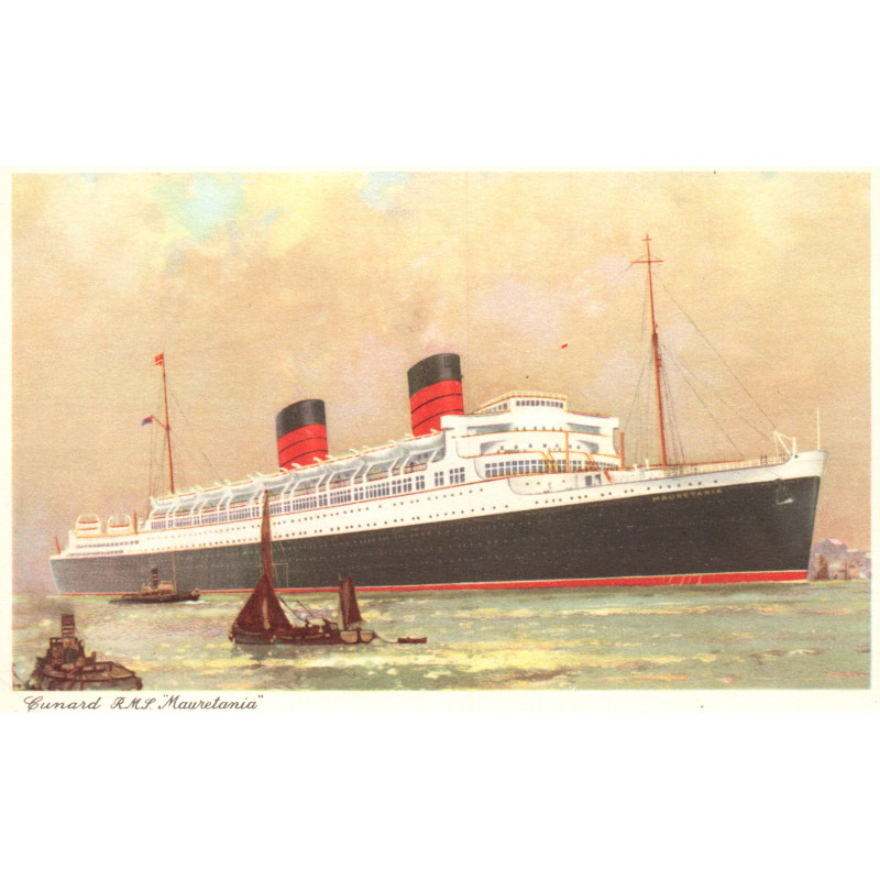 England. Cunard Line "R.M.S. MAURETANIA", ubrugt