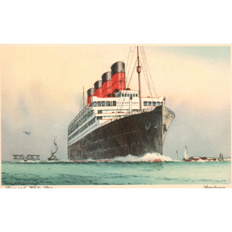 England. Cunard Line "R.M.S. AQUITANIA", ubrugt
