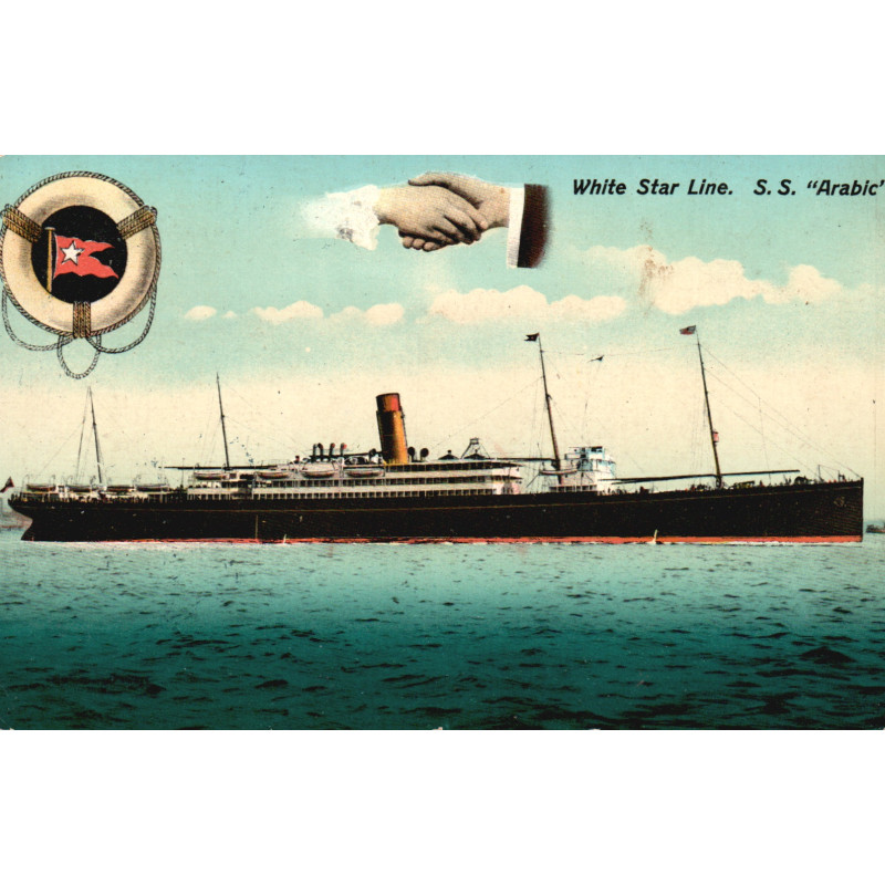 England. White Star line. "S. S. Arabic", brugt