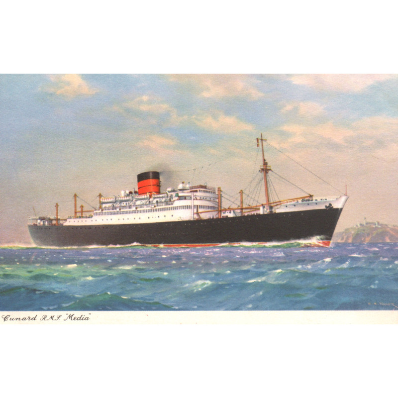 England. Cunard Line "R.M.S. MEDIA", ubrugt