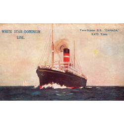 England. White Star line. "CANADA", ubrugt