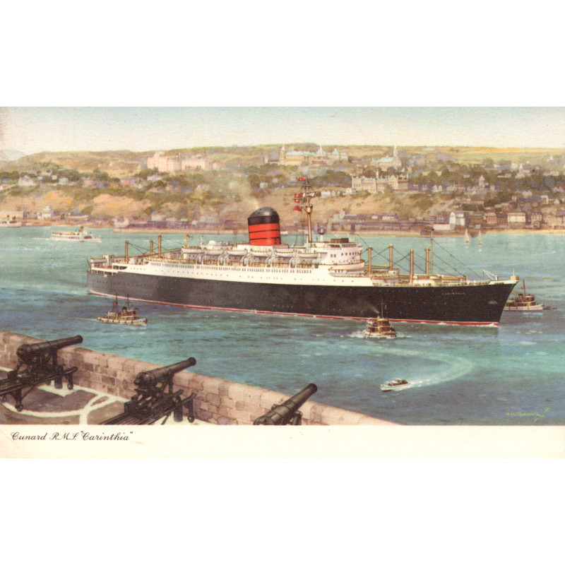 England. Cunard Line "R.M.S Carinthia", ubrugt