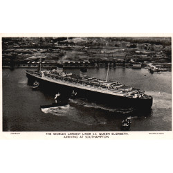 England. S.S. QUEEN ELIZABETH, brugt