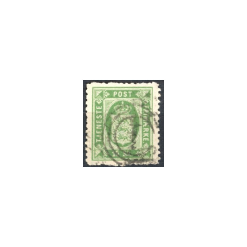 Danmark Tjenste 16 sk. LINIETAKKET,AFA nr 3A  stemplet/used  */unused stemplet/used