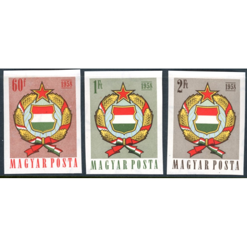 Ungarn/Hungary. 1958 Forfatningsændring, UTAKKET AFA nr 1503-05 *