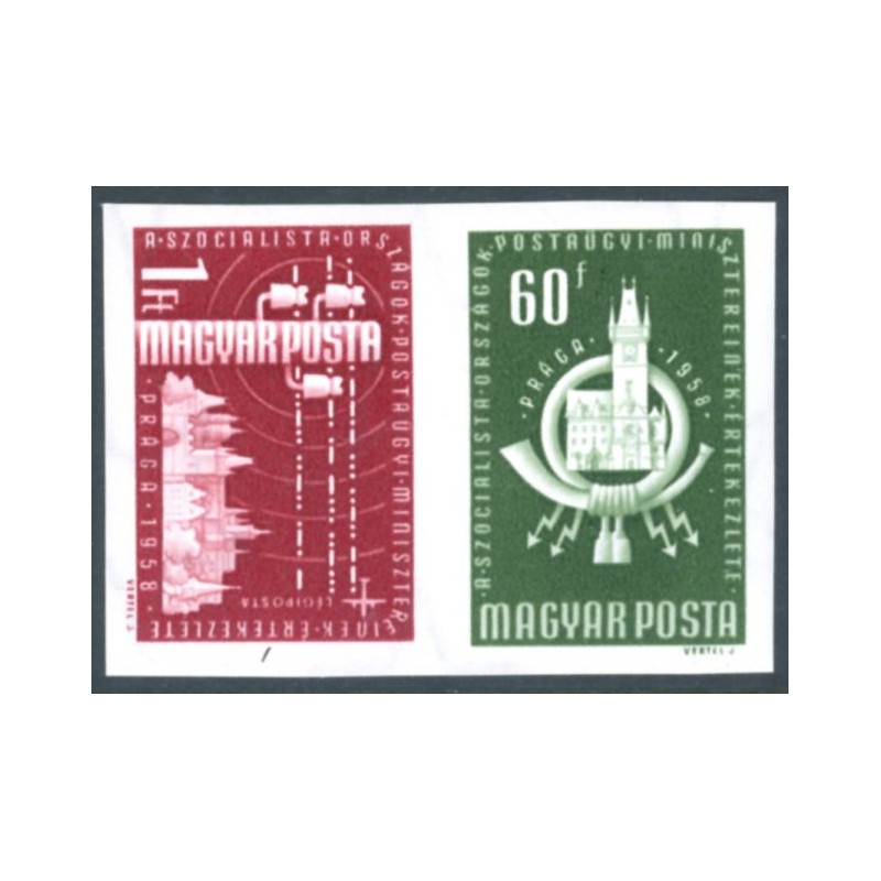 Ungarn/Hungary 1958 Postkongres, UTAKKET AFA nr 1507-08 *   ** (o)