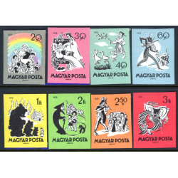 Ungarn/Hungary. 1959. Eventyrserie. UTAKKET. AFA nr. 1613-20  ** *  (o)