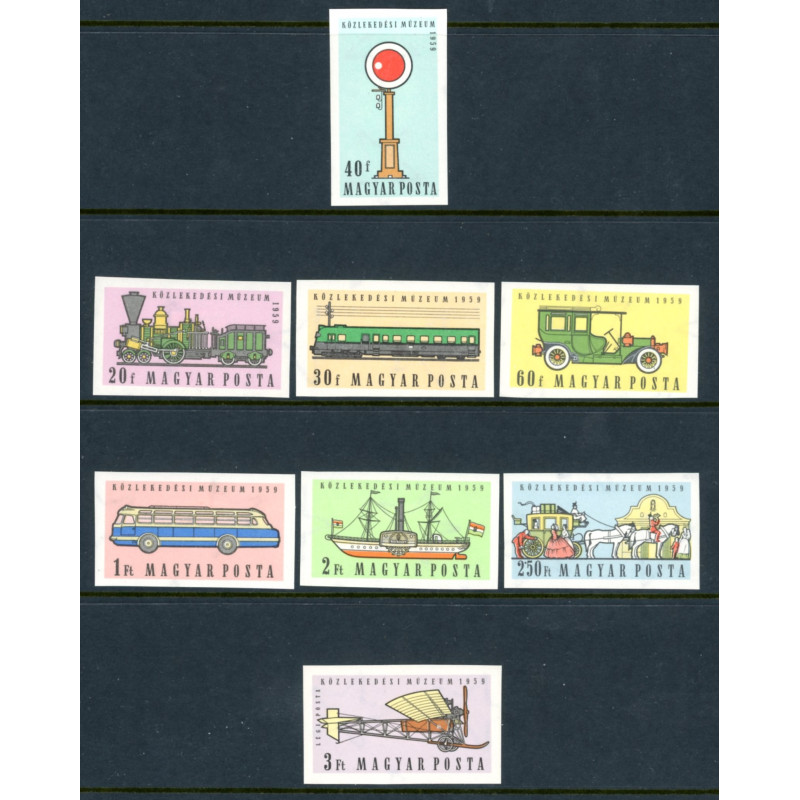 Ungarn/Hungary. 1959. Transportmusseum. UTAKKET. AFA nr. 1555-62   ** *  (o)