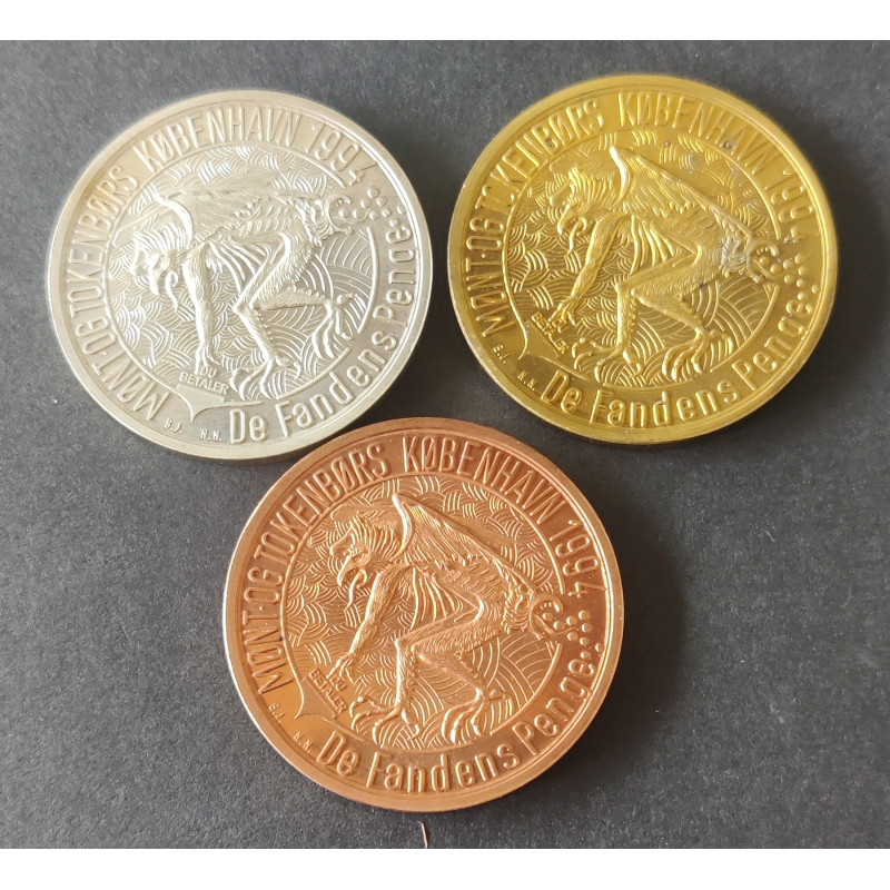 Danmark. Fristaden Christiania 40 års jubilæums medaljesæt 2011 i kv. 01 nr 95