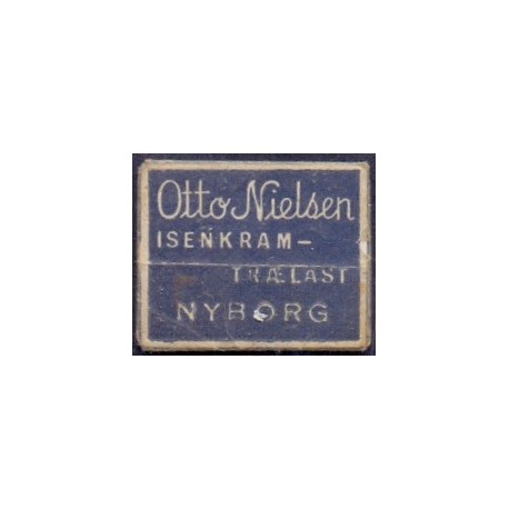 Frimærkepenge 5 Øre "Otto Nielsen ISENKRAM- TRÆLAST NYBORG" Blå