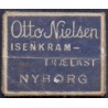 Frimærkepenge 5 Øre "Otto Nielsen ISENKRAM- TRÆLAST NYBORG" Blå