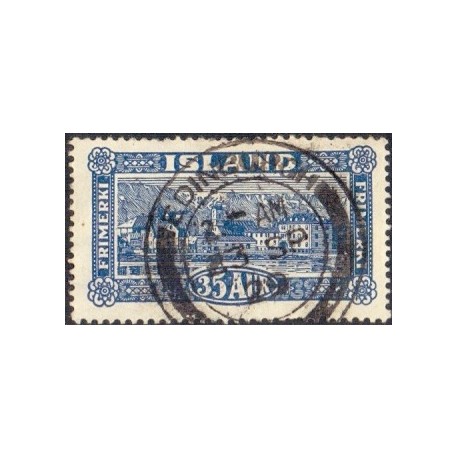 Island 1925. 35 aur blå, stemplet Edingburgh, AFA nr. 117