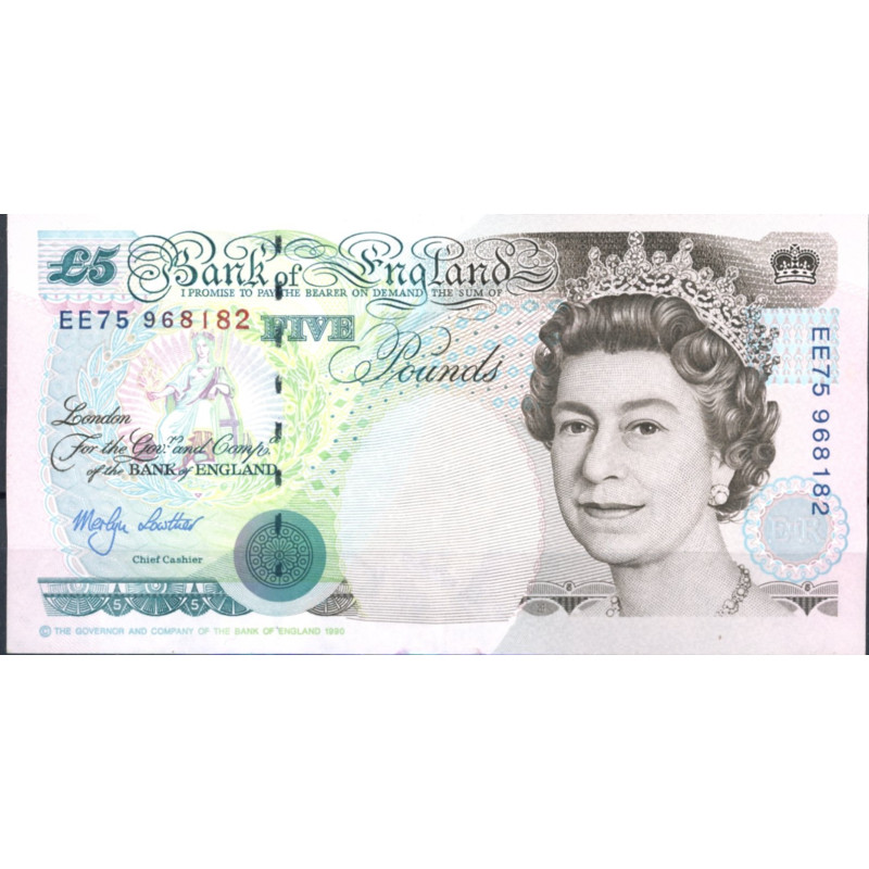 England. 5£ 1990 "1"