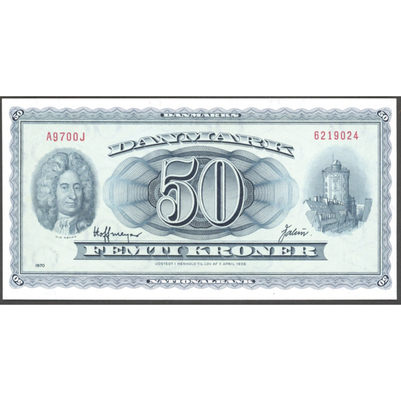 Danmark. 50 kr. Sieg 135 DOP 144 Pick 45f-l 1970 A9 (01)