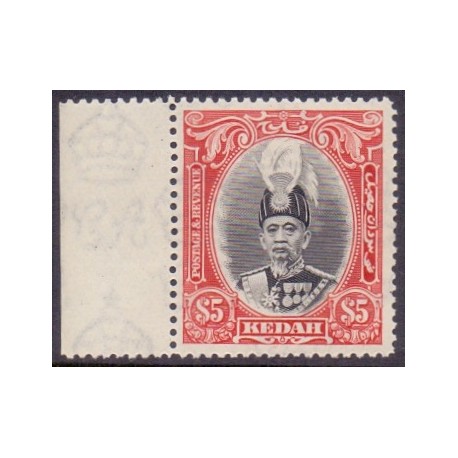 Malaysia " Kedah" 1937 5 $, michel no. 54 ** MNH.