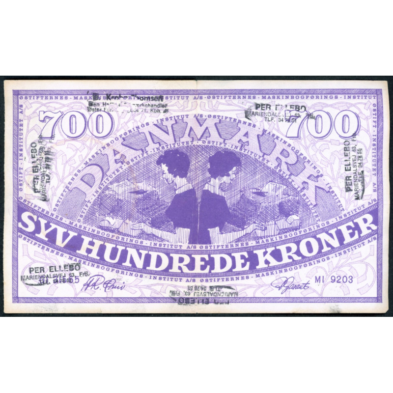Danmark. 10 kr. Sieg 122 DOP 131 Pick 37D-F 1948 R (01)