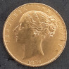 England-Great Britain. Victoria 1872 Sovereign  Gold coin