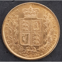 England-Great Britain. Victoria 1872 Sovereign  Gold coin