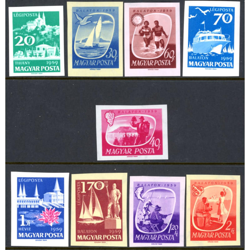 Ungarn/Hungary. 1959. VM i fægtning.  UTAKKET. AFA nr. 1573-80U *  ** *  (o)
