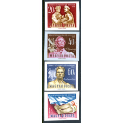 Ungarn/Hungary. 1959. Frimærkeudstilling.  UTAKKET. AFA nr. 1600-03U * *  (o)