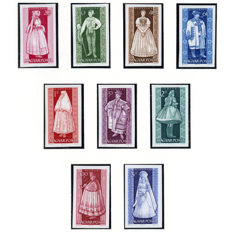 Ungarn. 1963. Folkedragter, UTAKKET, AFA 1915-23U **       (o)