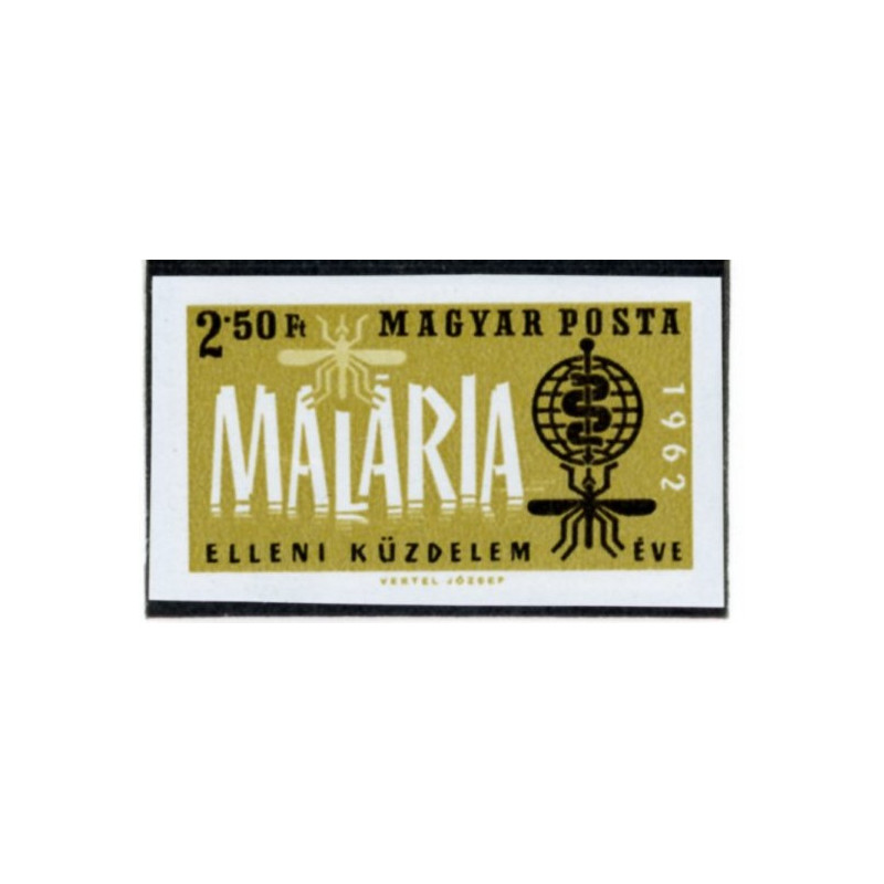 Ungarn. 1962. Malariabekæmpelse, UTAKKET AFA nr 1806U    (o) **