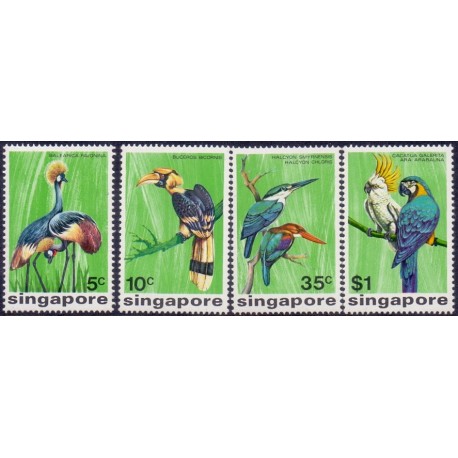 Singapore 1975. Birds, complete set. michel no. 239-42 ** MNH