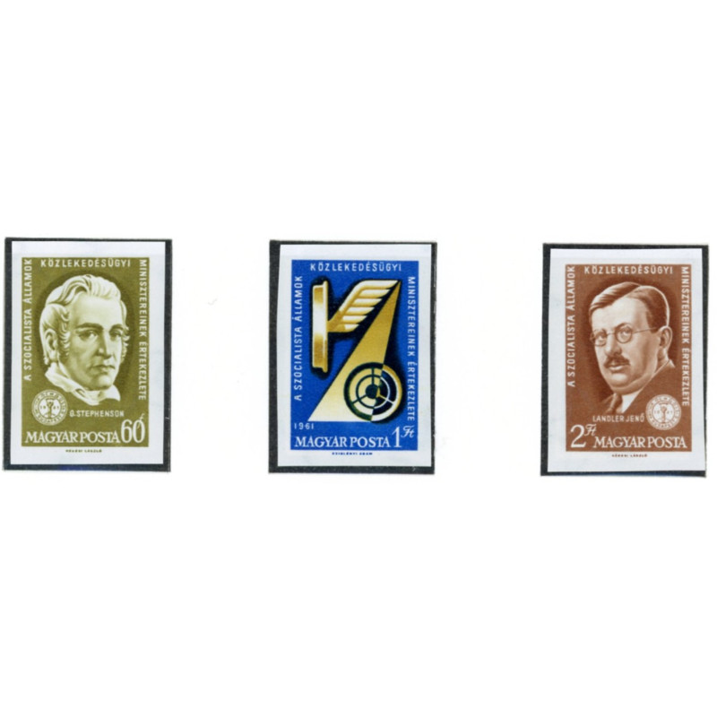 Ungarn. 1961. Trafikkonference, UTAKKET. AFA nr. 1733-35U  (o)           **