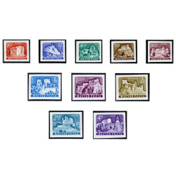 Ungarn. 1961. Slotte II, UTAKKET. AFA nr. 1701-10U   (o)           **