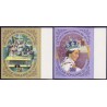 Rep. pop du Congo 1977. Queen E. imper, and perfor michel no.  601-02 ** MNH