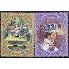 Rep. pop du Congo 1977. Queen E. imper, and perfor michel no.  601-02 ** MNH