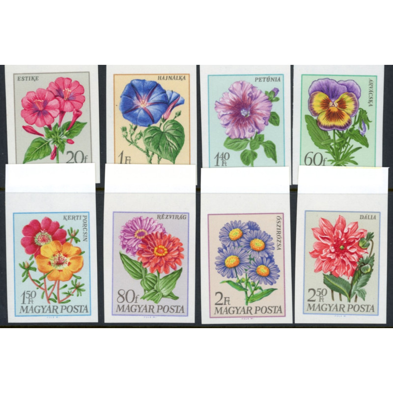 Ungarn. 1968. Haveblomster. UTAKKET, AFA nr. 2402-09U **        (o)