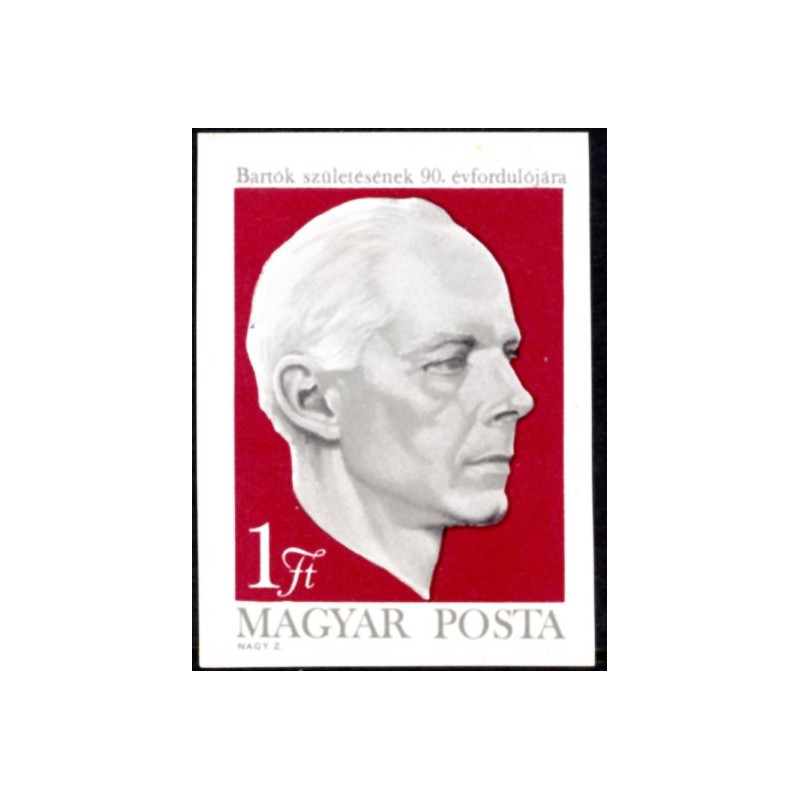 Ungarn. 1971. B. Bartok. Utakket AFA nr. 2628U **            (o)
