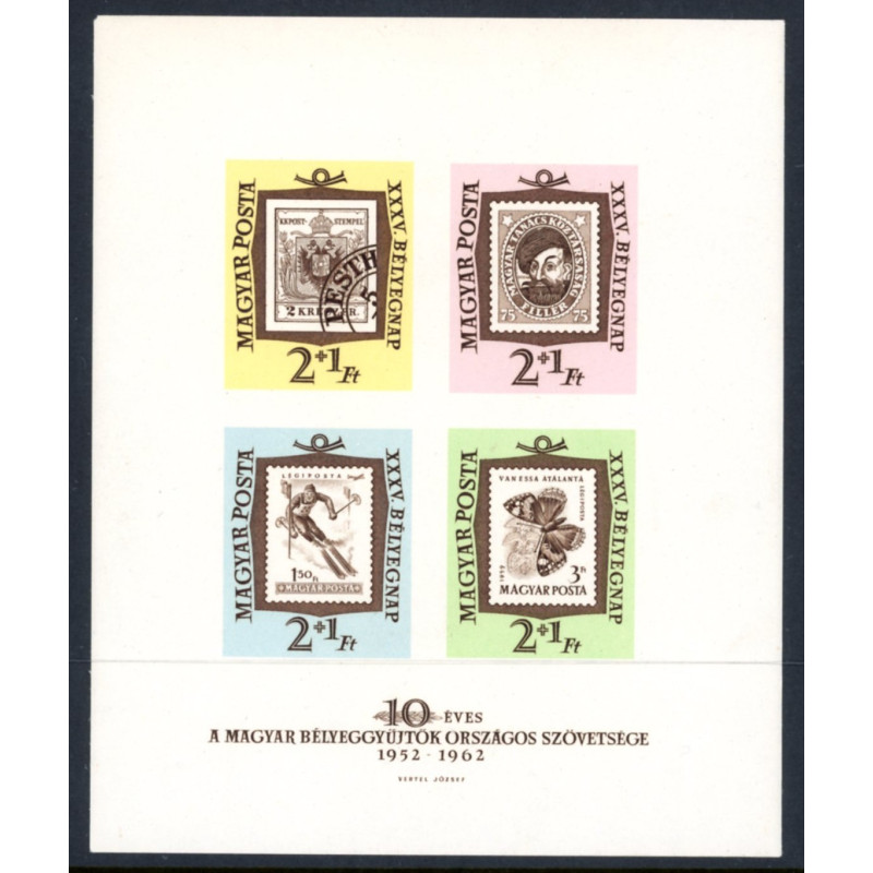 Ungarn. 1962. Frimærkets dag, UTAKKET AFA nr. 1832-35AU      (o) **